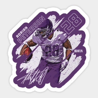 Adrian Peterson Minnesota Stripes Sticker